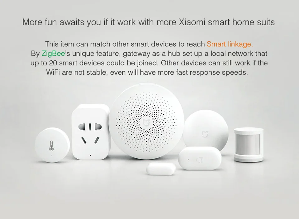 Original Xiaomi Upgraded Version Mi Gateway Smart WiFi Remote Control Work with Smart Sensor Kit Home kit Smart Home (6)