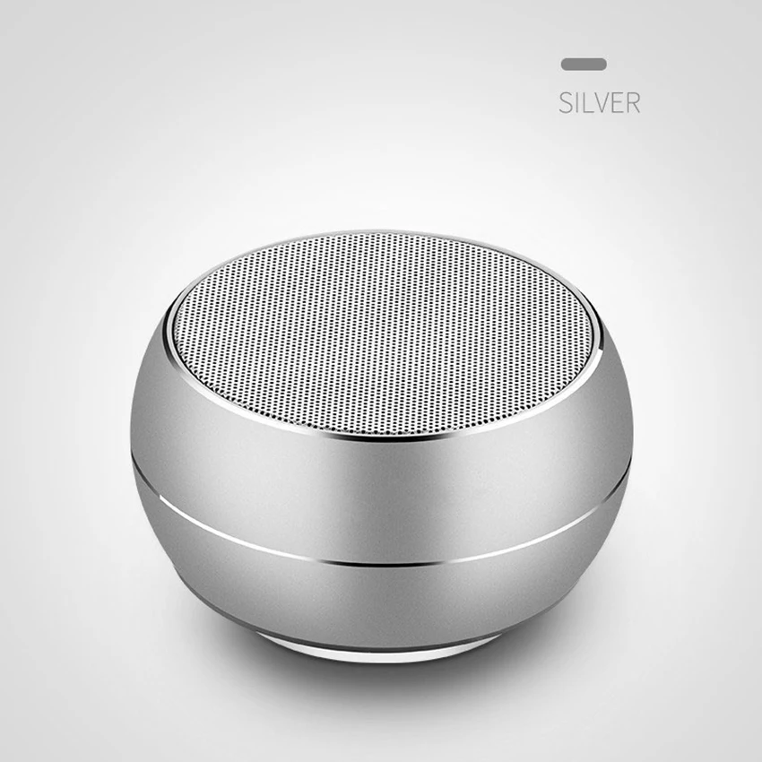 Aimitek Металлический Мини Bluetooth динамик светодиодный портативный сабвуфер динамик s поддержка AUX TF карты FM, микрофон громкой связи 8 часов воспроизведения музыки