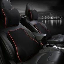 Подголовник для автомобильного сиденья, поясничный Набор подушек, поддержка шеи, поддержка спины с памятью, поддержка подушки s, эргономика, автомобильные аксессуары, подушки под талию