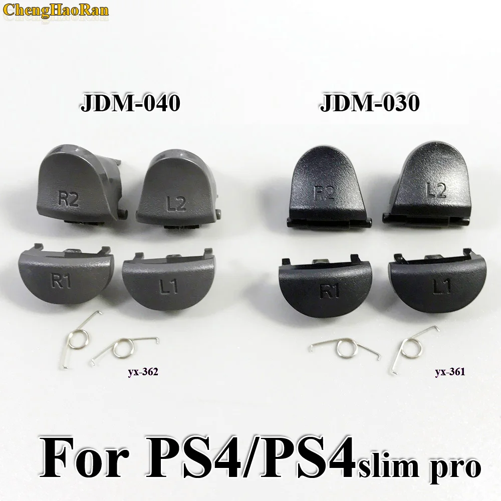 

ChengHaoRan 1set Replacement JDS JDM 030 040 001 010 011 For Playstation 4 Controller L2 R2 L1 R1 Springs For PS4 Trigger Button