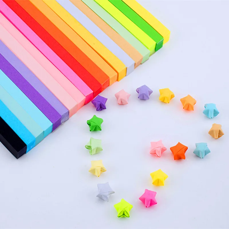 Us 091 52 Offabout 90pcs Strips Handcraft Origami Lucky Star Paper Strips Paper Origami Quilling Paper Decoration In Craft Paper From Home