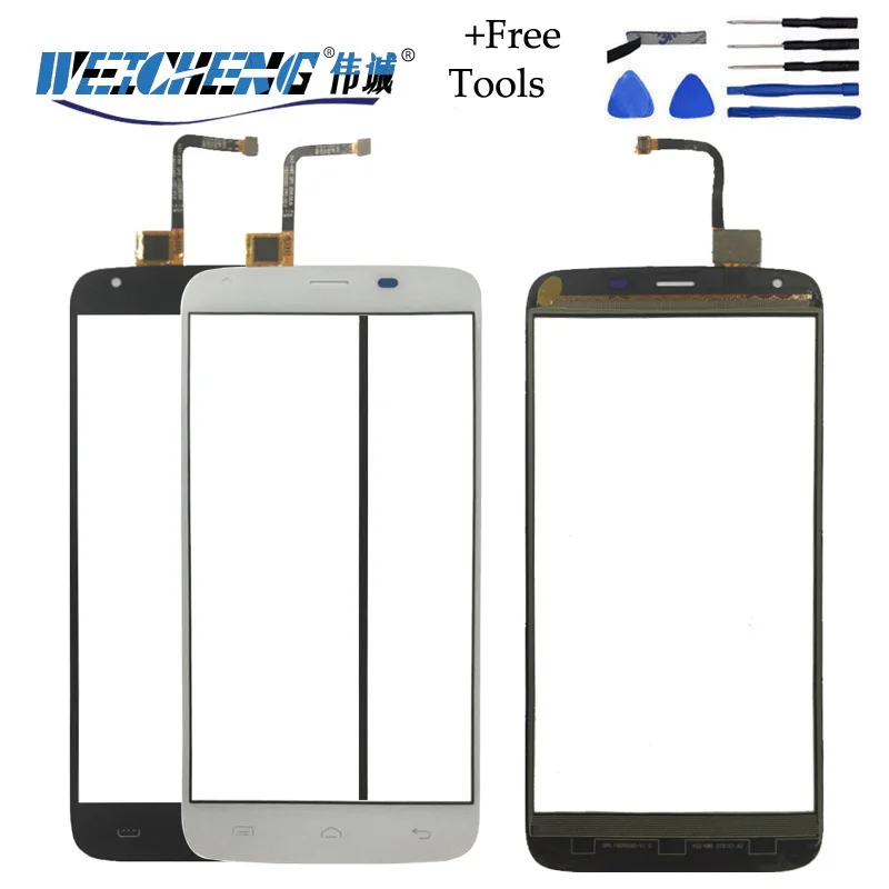 

WEICHENG 5.5" For DOOGEE T6/ T6 Pro Touch Panel Digitizer Glass Sensor for t6 Touch Screen Replacement +free tools