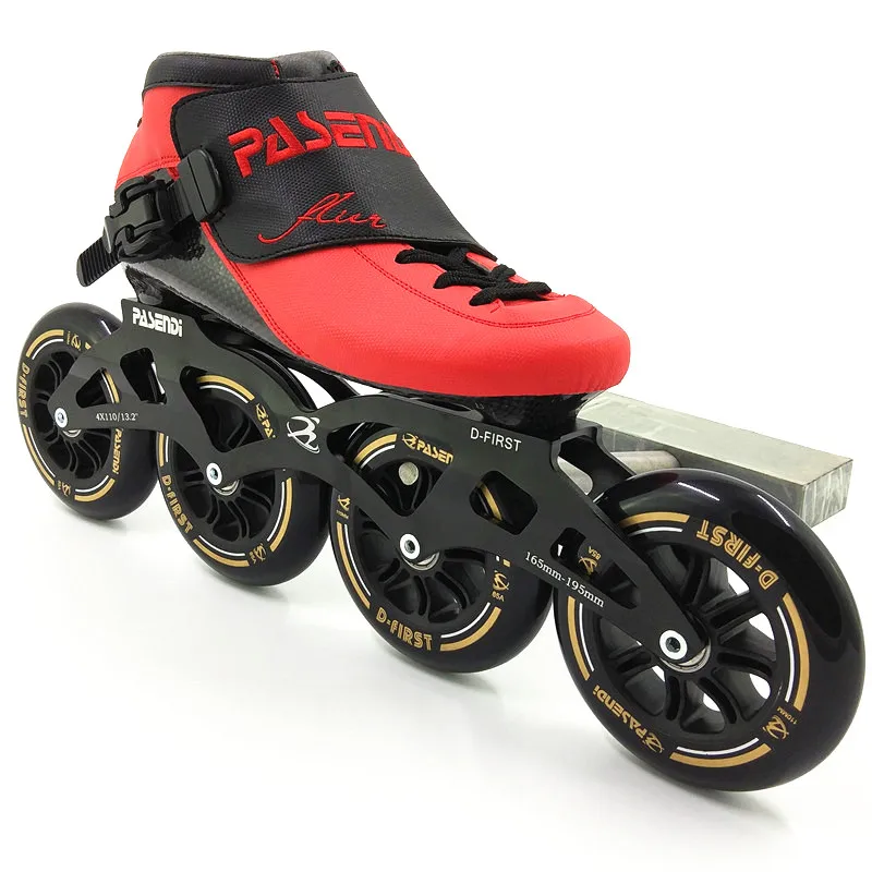 الأحذية بالحرارة pasendi رجال نساء الأسطوانة patines مضمنة سرعة التزلج المهنية الكبار طفل 4 عجلات الكربون