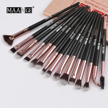 

MAANGE Make Up Brushes 15 PCS Professional Blending Eyeliner Eyeshadow Eyebrow Brush For Makeup Beauty Synthetic Hair Set