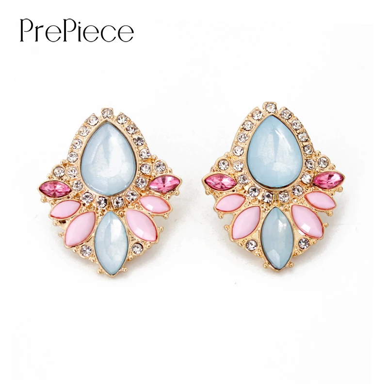 Prepiece модного бренда золото Цвет Post Серьги гвоздики 2017 Новая мода Винтаж украшения для Для женщин букле doreille подарок Горячие pe0256 купить на AliExpress