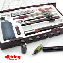 Оригинальные Rotring иглы пера комплект Германия rotring набор письменных принадлежностей можно добавить чернила MASTER 0,2 0,3 0,5
