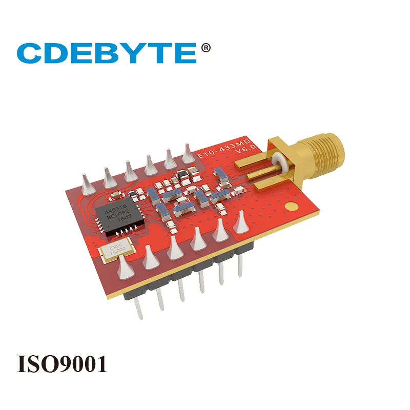 E10 433MD SMA большой диапазон SI4463 433 МГц 100 мВт антенна IoT uhf беспроводной