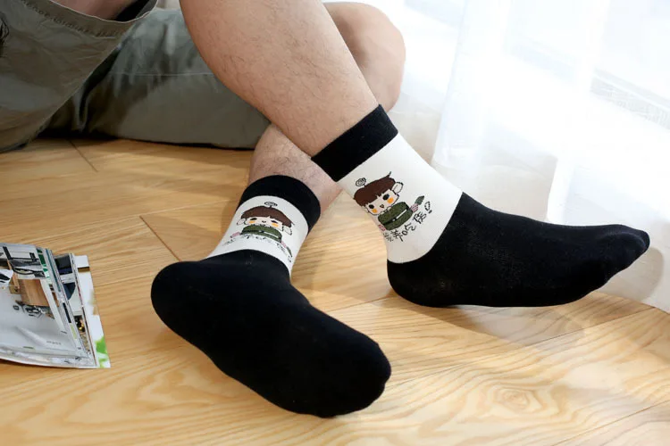 20 пар Новых Хлопковых Носков пары носков индивидуальность sox цилиндра оригинальность в нейтральных мультяшных носков носки женщин