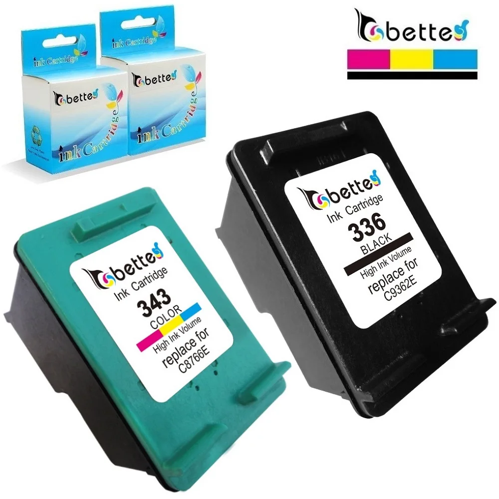 Бетти чернильные картриджи Замена для hp 336 343 hp 336 hp 343 Photosmart C3180 C3183 C3188 C3190 C3194 с чернилами hp Deskjet D4100 D4145 D4155 D4160