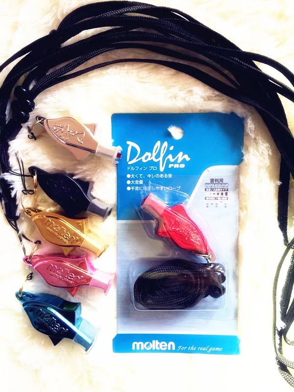 Высокое качество Красочные Свисток Molten дельфин свисток судьи свист с Талрепом и CMG блистерная упаковка