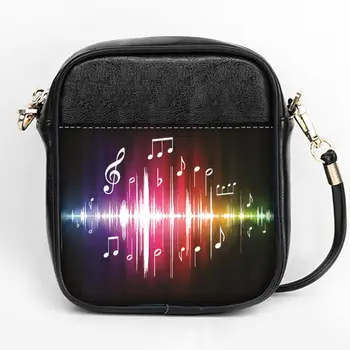

Custom music fashion Sling Bag Women Sling Shoulder Bag Leather Girls Party Bag DIY Sling Bag best gift