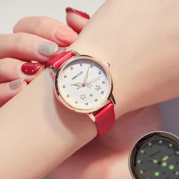 

Creative Luminous Women Quartz Watches Fashion Diamond Star Dial Wristwatches For Girl Luxury Minimalist Relogio Feminino Causal