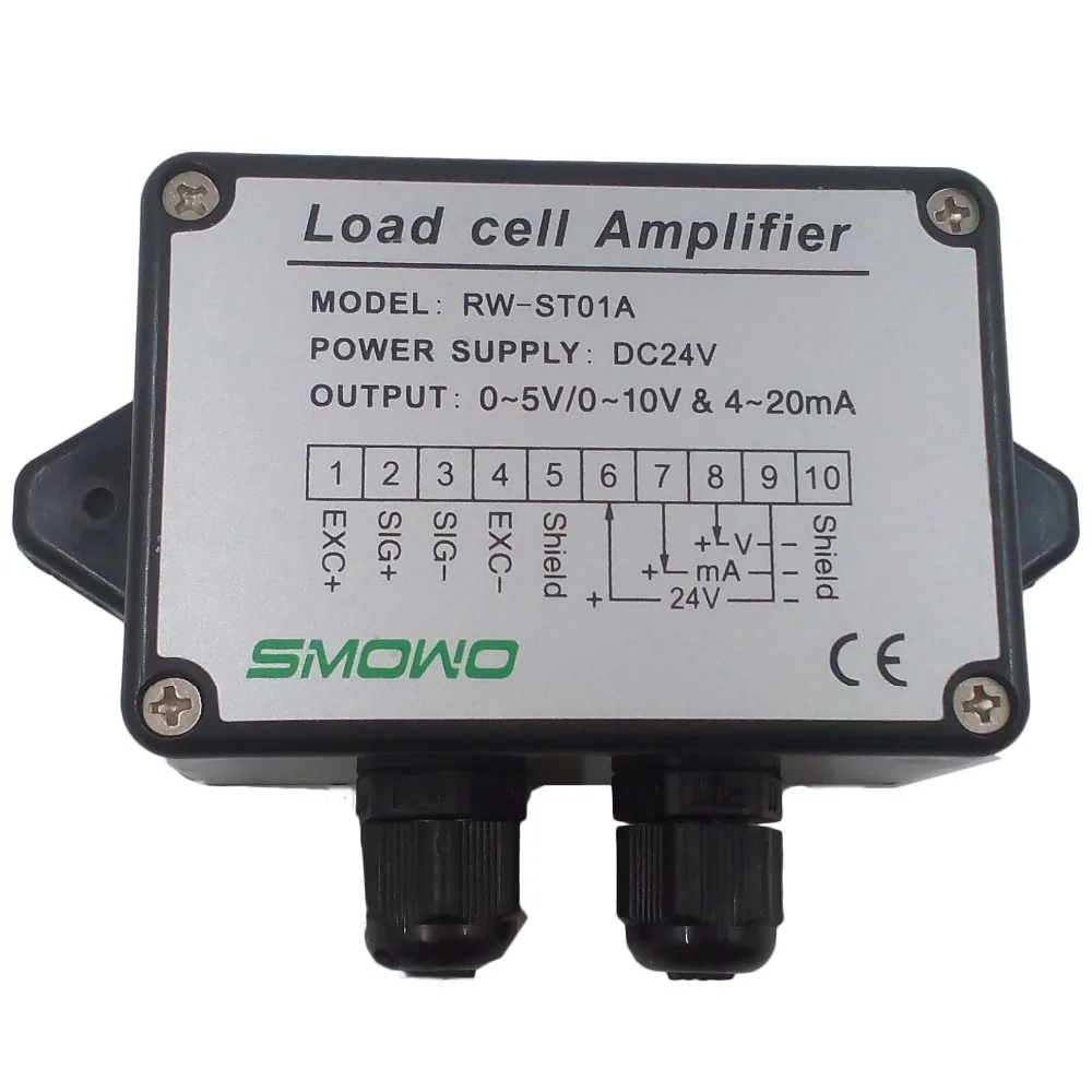 1PCS X Load cell  Strain Gauge Amplifier, Dual signal output(0~10V & 4~20mA) and (0~5V & 4~20mA) RW-ST01A free shipping