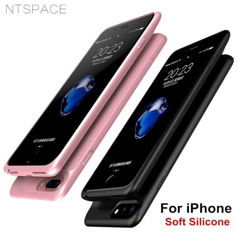 NTSPACE 5000 мАч зарядное устройство чехол для iPhone 6 s 7 8 чехлы аккумуляторов 7000 Plus