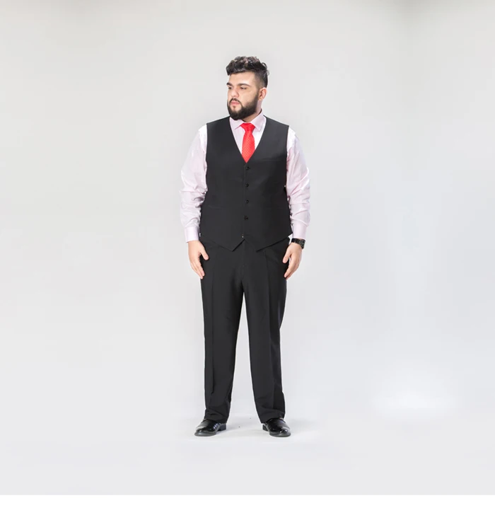 Большой размер 6XL 7XL 8XL 9XL мужской деловой Повседневный изысканный костюм из трех предметов модный мужской однотонный костюм(костюм+ жилет+ брюки