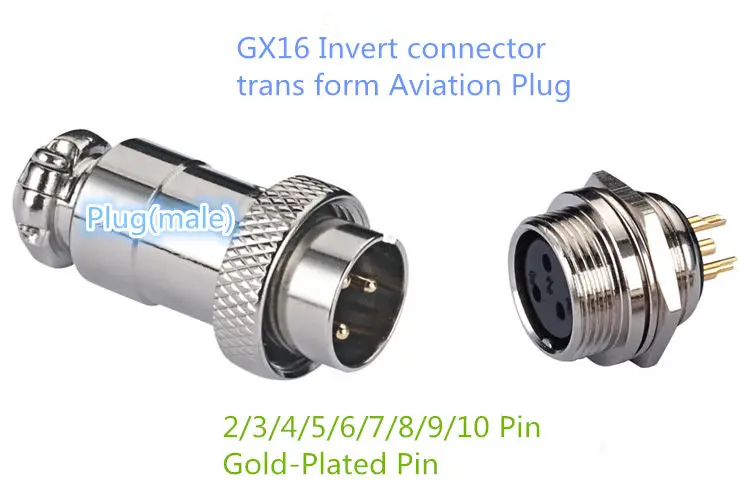1 шт. AP020 GX16 2/3/4/5/6/7/8 Pin M16 мужской и женский Invert коннектор транс форма авиационный