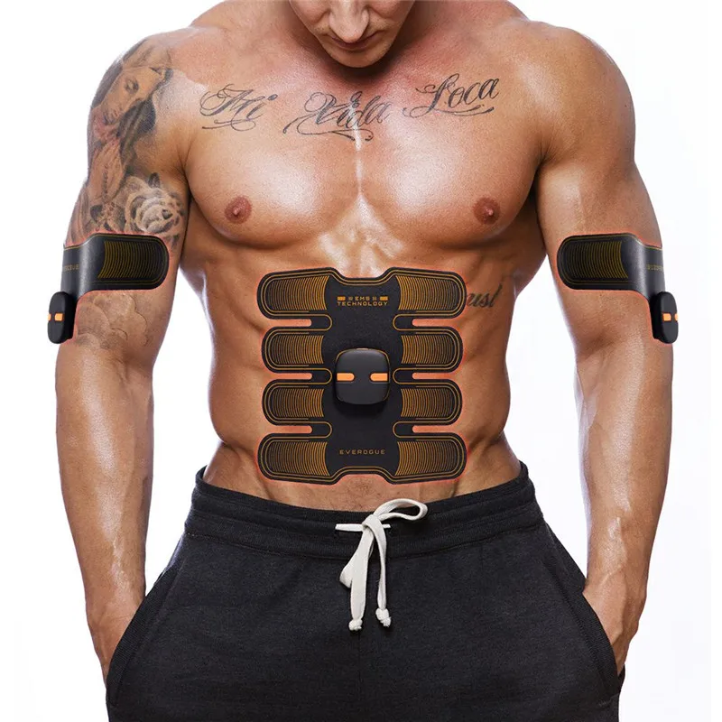 Newest Smart EMS Abdominal Muscle Stimulator stickers body massager Arm Abdominal Muscle Exerciser Fitness slimming EMS trainer
