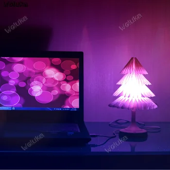 

Christmas tree LED night light USB charging desk lamp colorful gradient gift decoration CD05 W03
