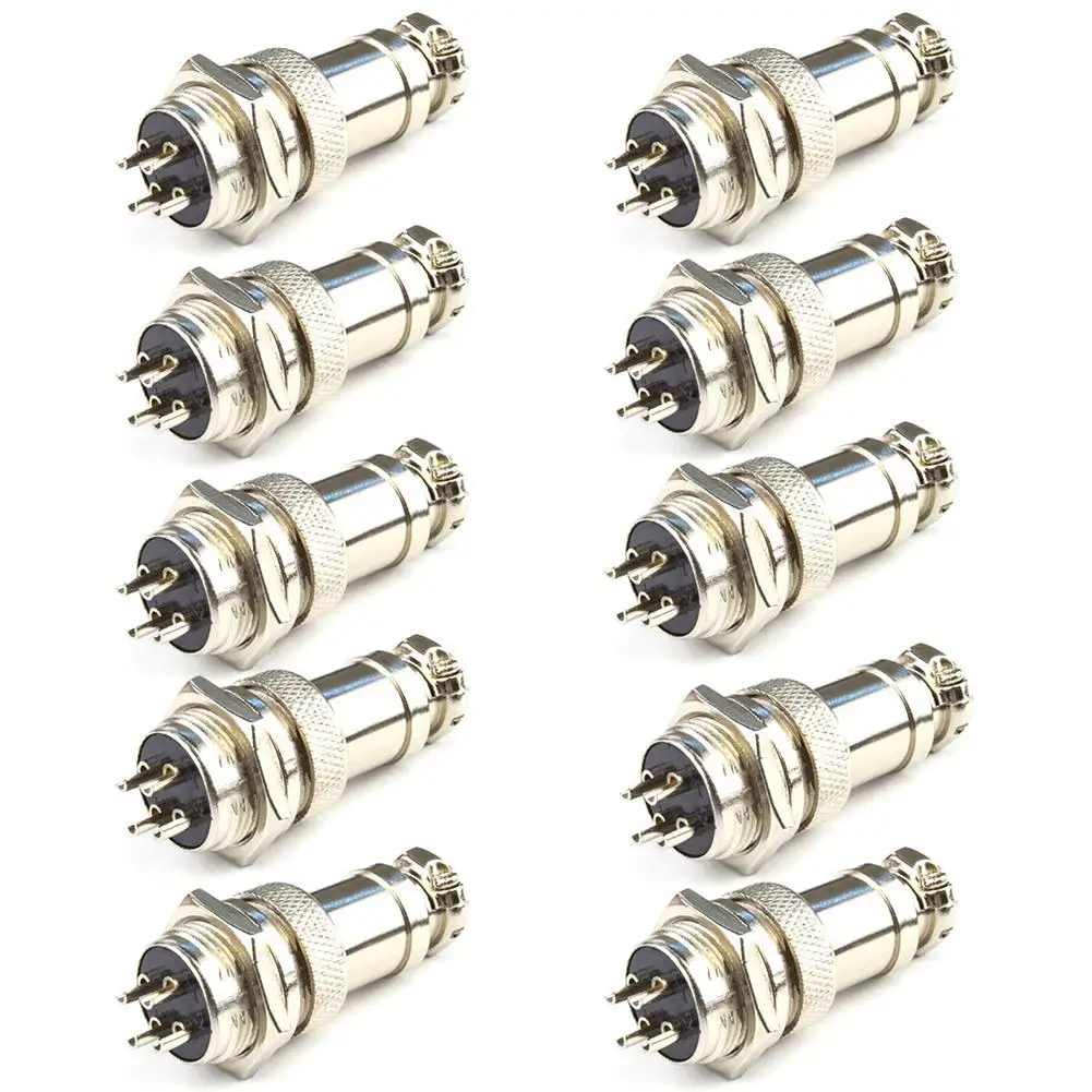 

ACEHE 5/6/10 4Pin Aviation Plug Audio CNC Bipolar Stepper Motor Connector 16mm GX16