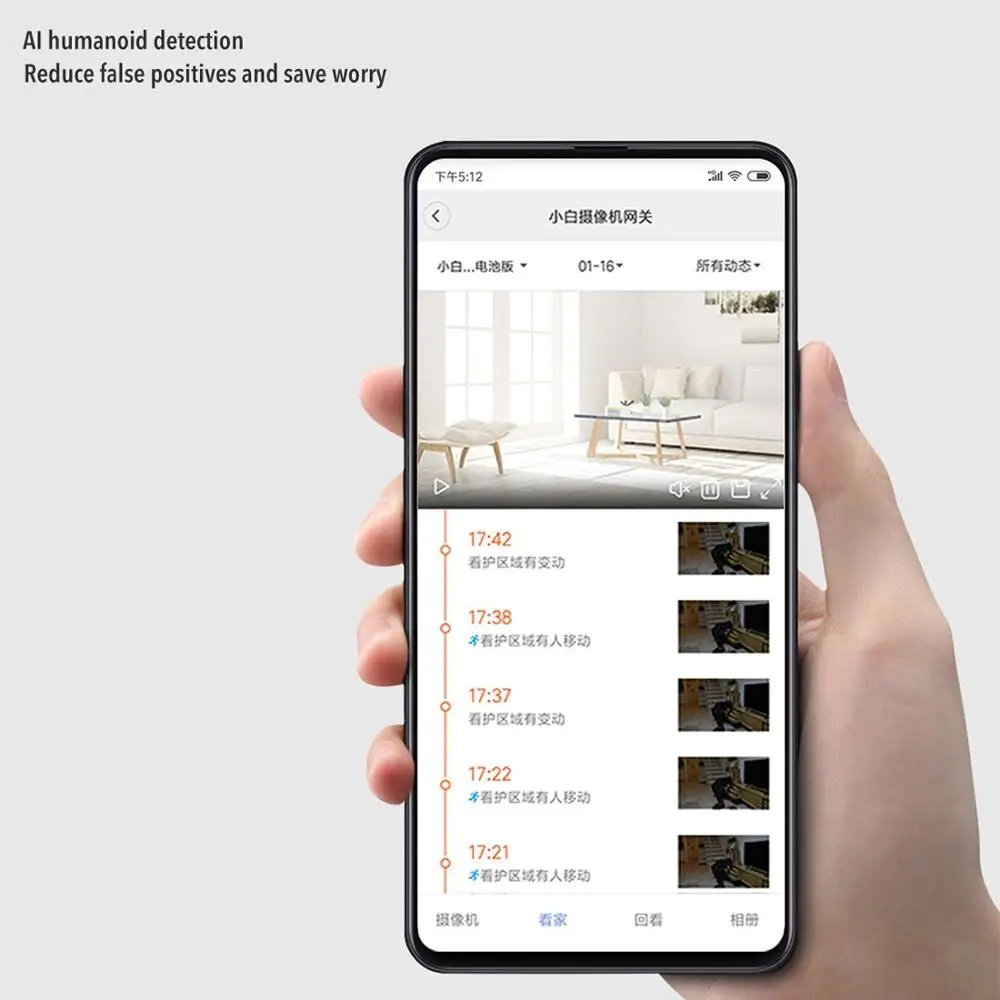 Xiaoimi xiaobay Водонепроницаемая Пылезащитная умная Беспроводная камера, версия батареи, поддержка сенсорного уведомления человека