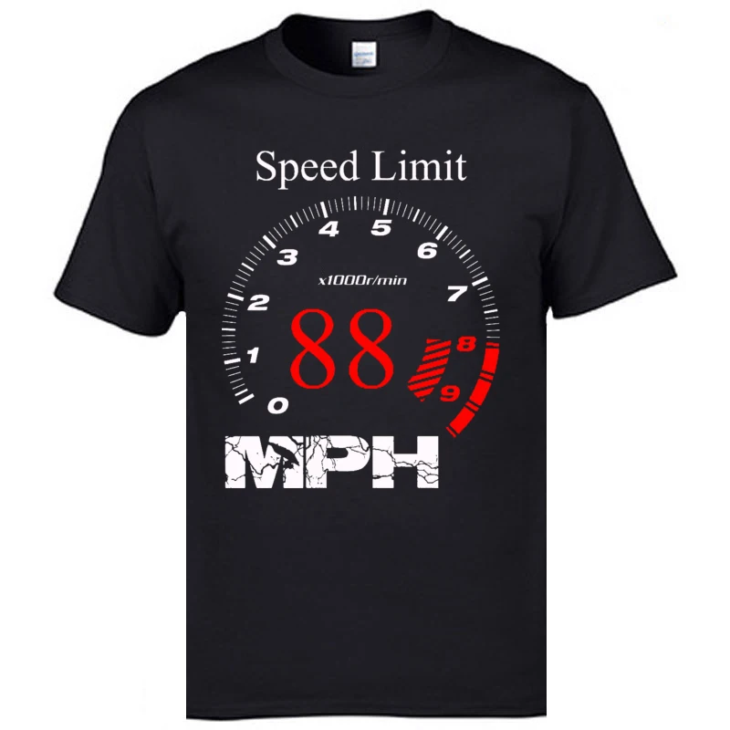 

Speed Limit MPH Motorcycle Speedometer Gears Tshirts 100% Cotton Father T-shirts Men Motorbike Printed Clothing Shirt