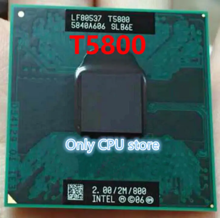 Intel Core 2 Duo T5800 2.0ghz 2m 800 Dual Notebook Processors 