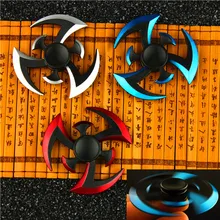 Фиджет гироскоп Спиннер Наруто палец три Спиннер Дартс металлический ручной Спиннер модель EDC писк для детей/взрослые "Антистресс" игрушки