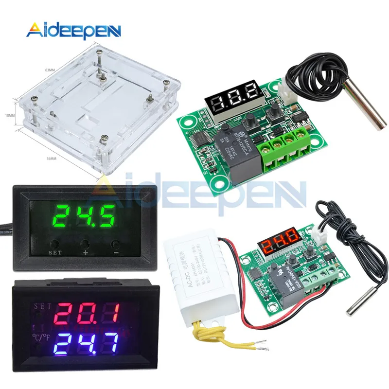 W1209WK W1209 Digital Temperature Controller Thermostat Sensor Switch 50-110°C