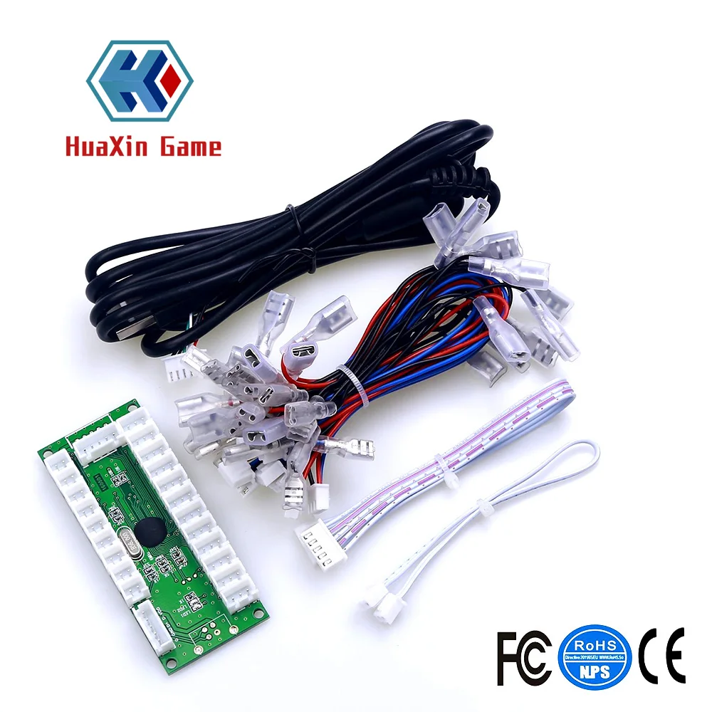Аркада со светодиодной подсветкой Diy части ноль задержка Led Usb энкодер+ 8 способ джойстика