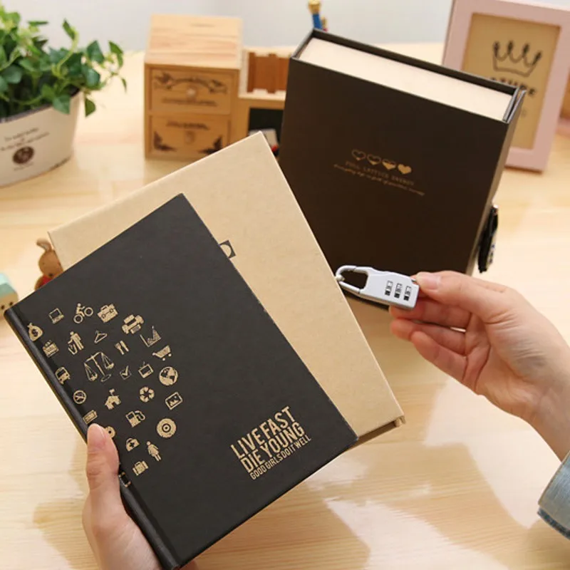 

Clearance Sale Korean School Stationery Diary With Lock Notebook Filofax A5 Dot Grid Daily Weekly Planner Filofax Agenda Notepad