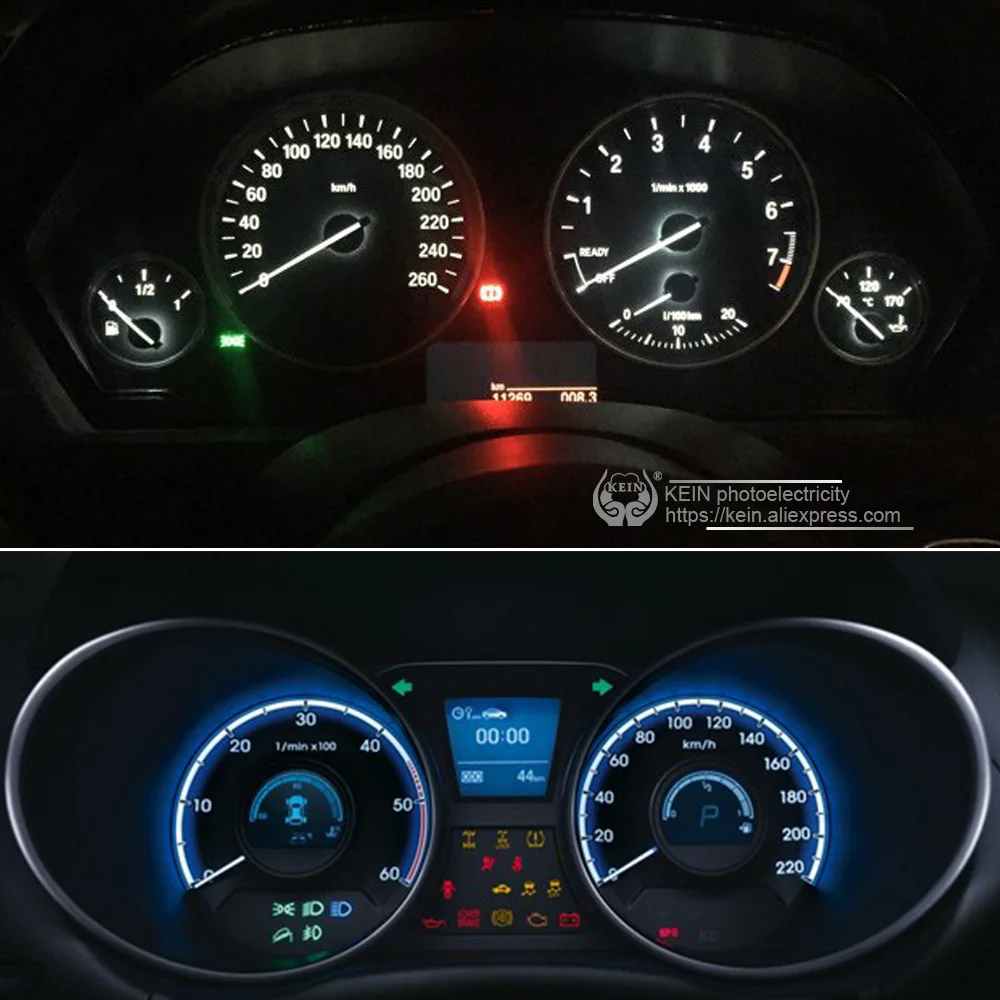 KEIN 100 шт. T3 T4.2 T4.7 B8.5D B8.4 B8.4D B8.3 автомобильные светодиодсветодиодный лампы