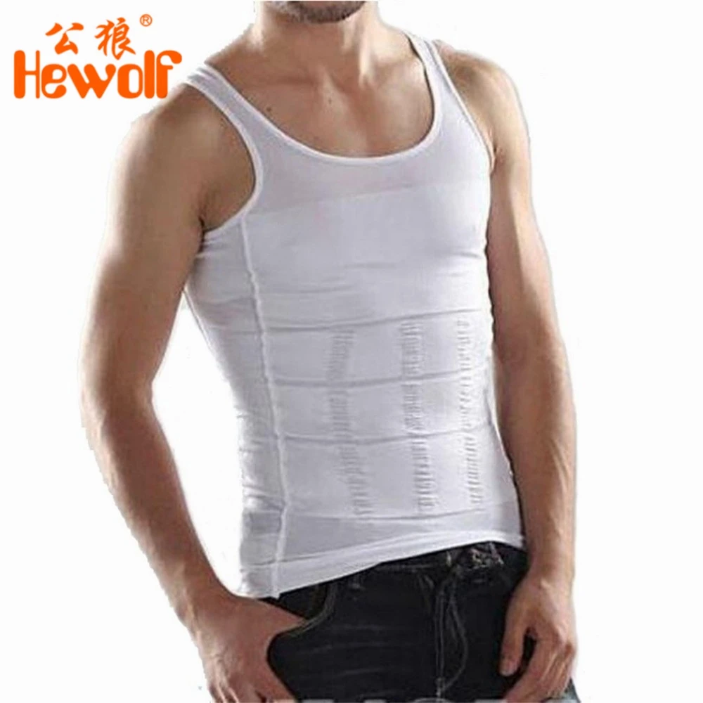 New Men Underwear Waist Girdle Shirt Corset Body Slimming Tummy Shaper