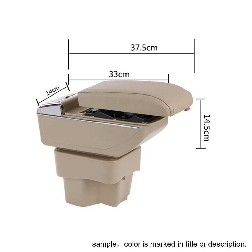 Для Skoda Octavia A7- автомобильный подлокотник Центральной Консоли Подлокотник хранить содержимое коробки держатель стакана, пепельница с подъемом и вниз