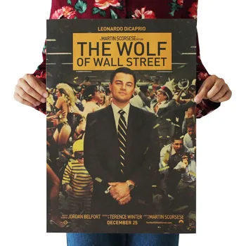 

The Wolf of Wall Street / DiCaprio /classic movie film poster/kraft paper/bar poster/Retro Poster/decorative painting 51x35.5cm