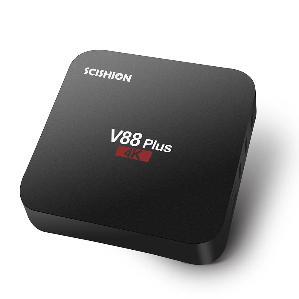 SCISHION V88 плюс Смарт Android 8,1 ТВ приставка RK3229 Четырехъядерный 4K HDR10 2 ГБ/16 ГБ Miracast DLNA WiFi HD медиаплеер PK X96MINI