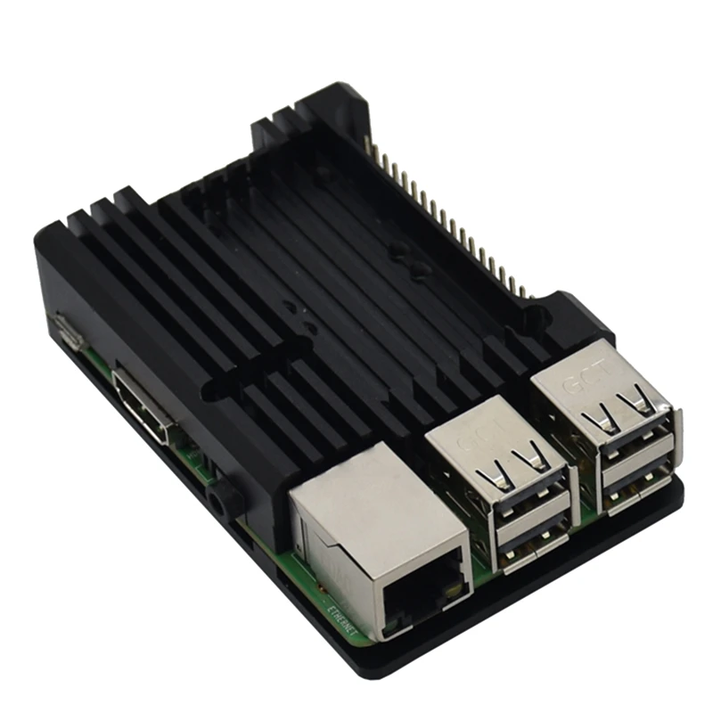 Новинка! Raspberry Cnc алюминиевый сплав Броня чехол с охлаждающим радиатором двойной вентилятор для Raspberry Pi 3 Model B/Pi 3 B+(плюс