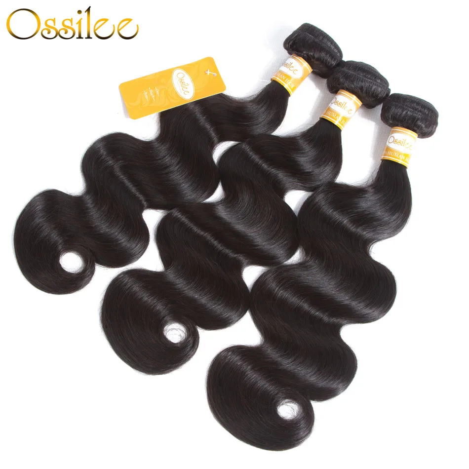 Ossilee Body Wave Bundles Brazilian Hair Weave Bundles Human Hair 1/3/4 Bundles Non Remy Human Hair Extensions Ossilee Body Wave Bundles Brazilian Hair Weave Bundles Human Hair 1/3/4 Bundles Non Remy Human Hair Extensions