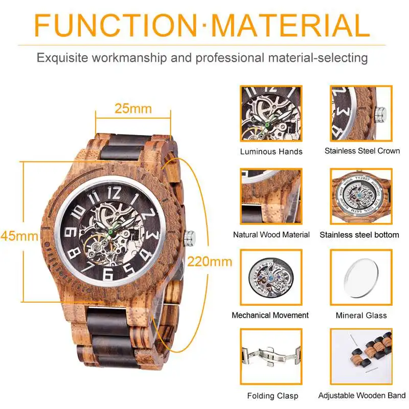 Wood Watch  Quartz Watches   Wooden   Wooden Watch  Men4