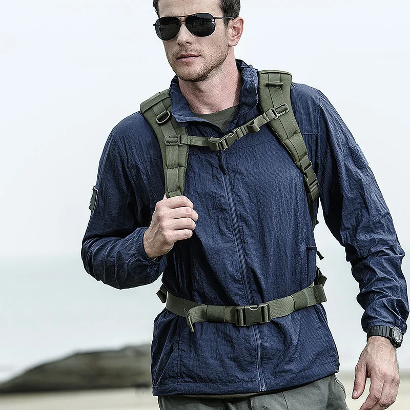 

Tactical Military Jacket Hooded Windbreaker Quick Dry Camouflage Clothes Army Special Forces Thin Clothes Waterproof Jacket