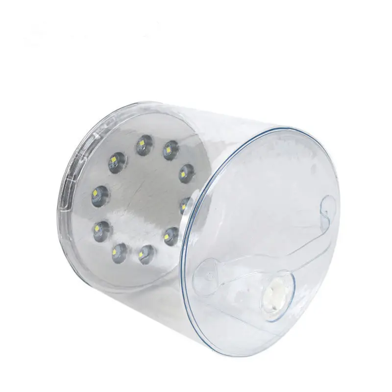 Chiclits LED Solar Light Portable Round-shaped Waterproof Emergency Tent Light Inflatable Three-mode For Camping Folding Lights (10)