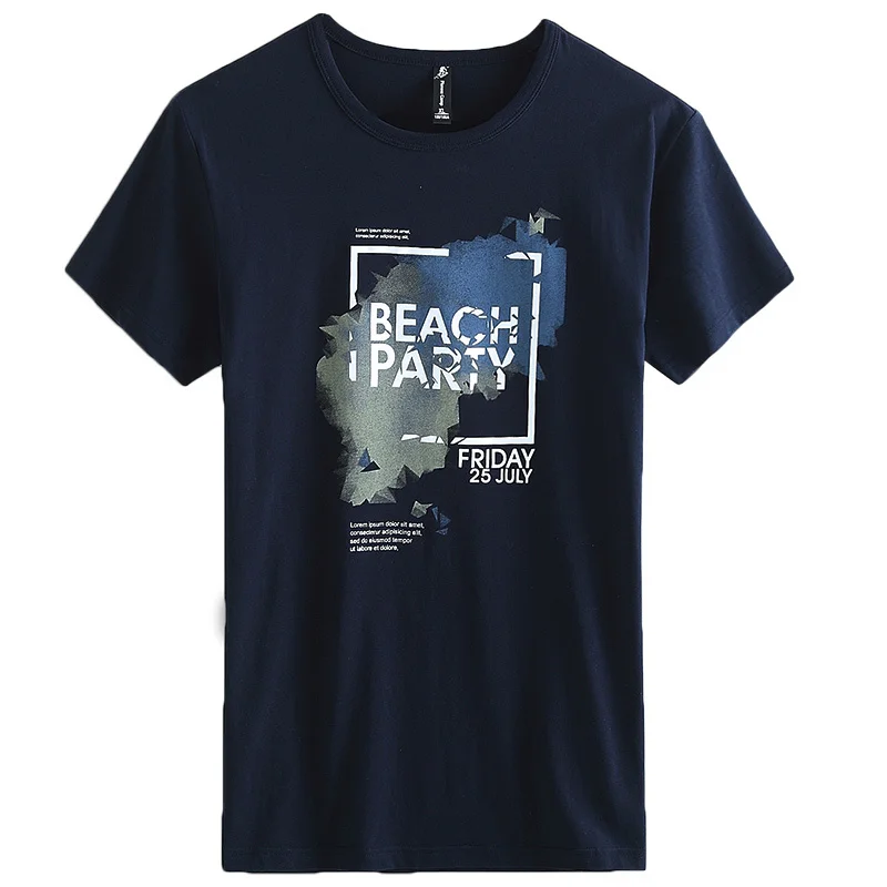 Пионерский лагерь Летняя короткая футболка мужская брендовая одежда Высокое качество Чистый хлопок для мужчин футболка мужская футболка с рисунком футболки 522056 - Цвет: ADT901209 Navy blue