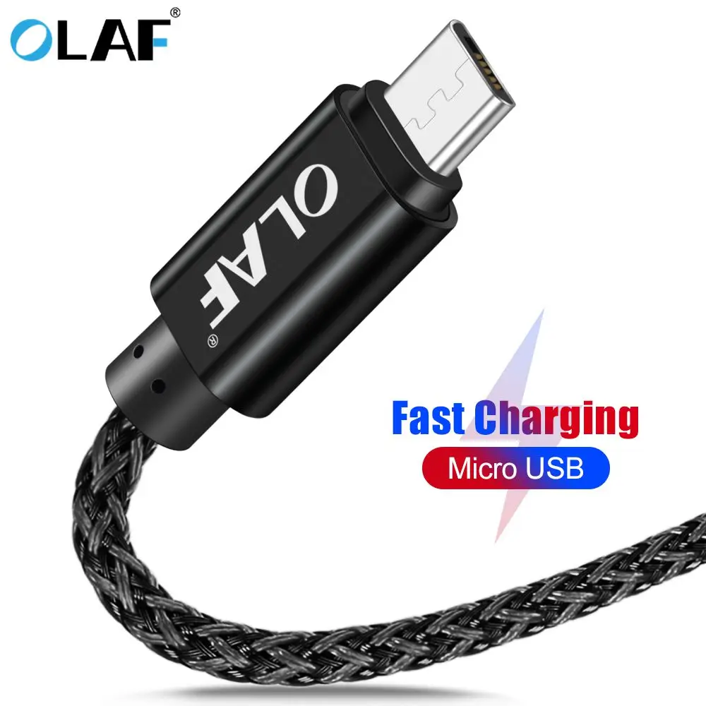أولاف المصغّر USB كابل 2.4A سريع تهمة USB البيانات الحبل لسامسونج s7 Xiaomi LG اللوحي الروبوت سلك Microusb الهاتف المحمول الكابلات كابيل أولاف المصغّر USB كابل 2.4A سريع تهمة USB البيانات الحبل لسامسونج s7 Xiaomi LG اللوحي الروبوت سلك Microusb الهاتف المحمول الكابلات كابيل