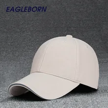 EAGLEBORN Новинка Masculino SnapbackS Casquette Gorras пустой изогнутый сплошной цвет Регулируемая бейсбольная кепка Bone cap s