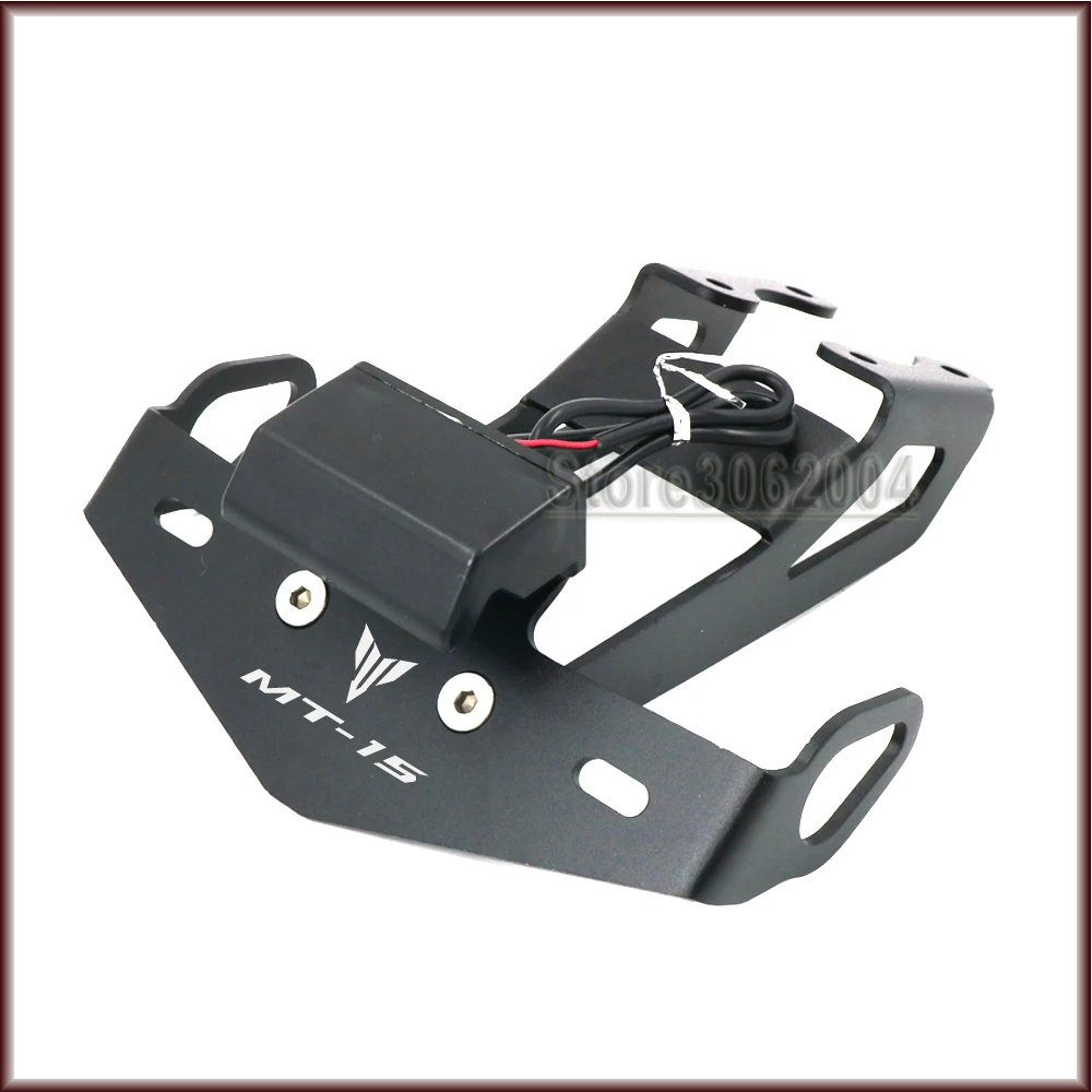 

For YAMAHA MT-15 MT15 M-SLAZ 2015-2018 LED Light Motorcycle Tail Tidy Fender Eliminator Registration License Plate Holder CNC
