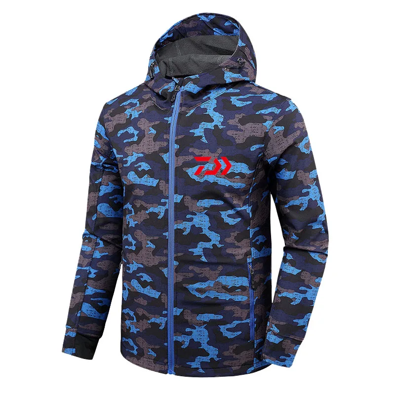 

Daiwa Winter Fishing Suit Male Soft Shell Velvet Waterproof Fishing Clothing Cold Protection Fishing Jacket Vest