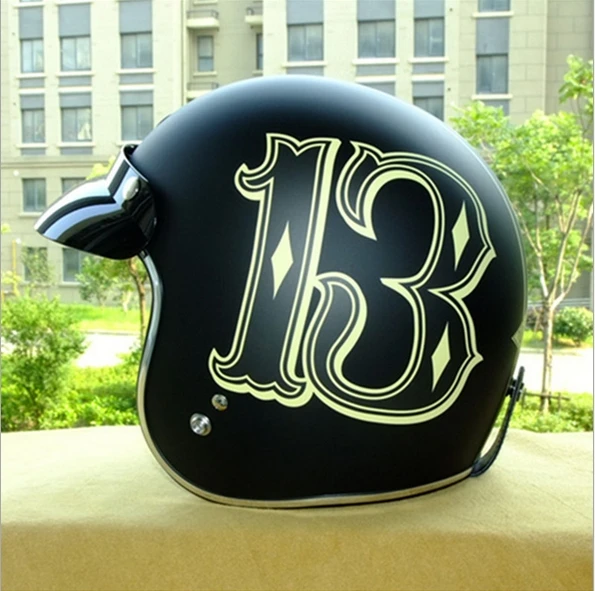 Moto Bersepeda Helm Retro Lucky 