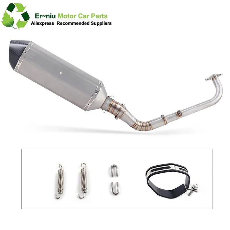 

Modified Front Middle Link Pipe Scooter Exhaust Muffler Escape Full System Slip-On For yamaha NVX155 NVX 155 Aerox155 Aerox 155
