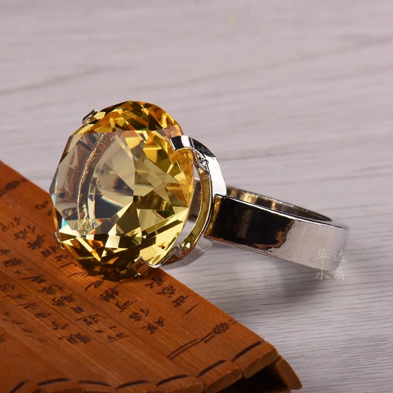 Nicro креативный кристалл большой алмаз свадебное предложение Опора День Святого Валентина признание, чтобы дать подруге подарок на день рождения# ot79 - Цвет: 3cm Yellow