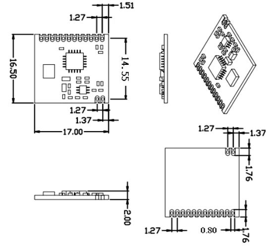 Mechanical dimensions