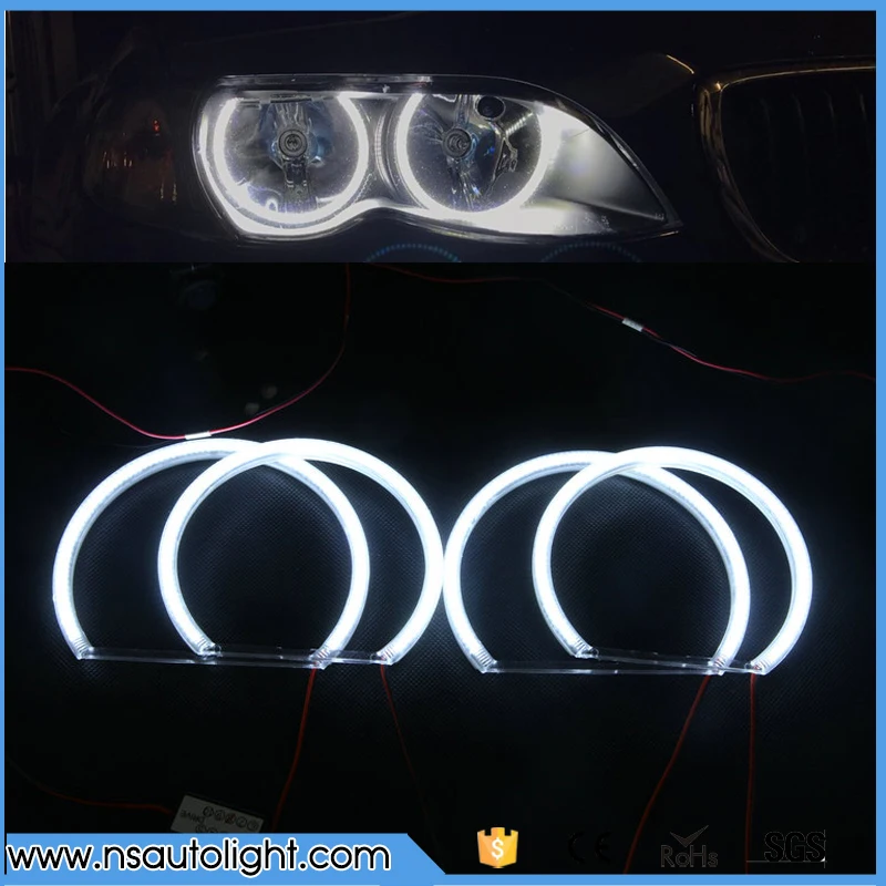 

Hot selling 4*131mm e36 angel eyes lighting led SMD 3014 led angel eyes ring E46 E38 E39 with projector